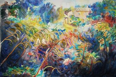 Original Impressionism Garden Paintings by Paul Warburton