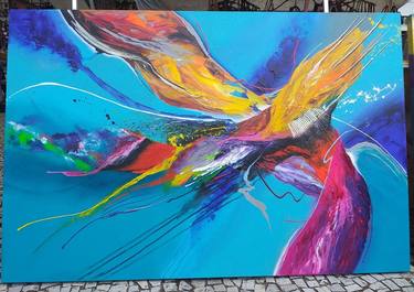 Original Abstract Painting by luiz delionn