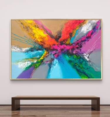 Original Art Nouveau Abstract Paintings by Luiz Delionn
