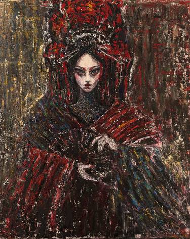 Original Abstract Women Paintings by Aida Tlish