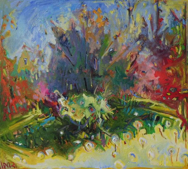 Poetic garden Painting by Irina Bizyaeva | Saatchi Art