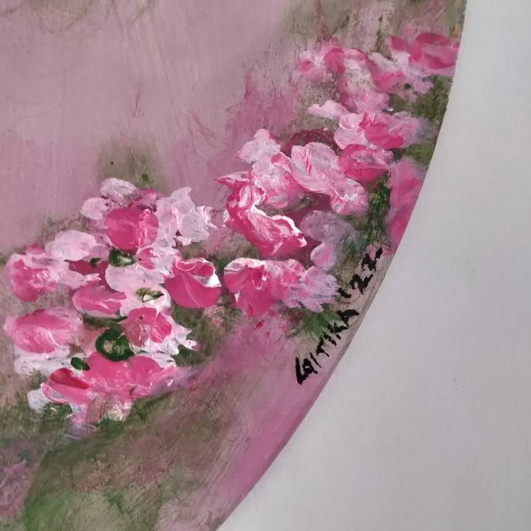 Original Abstract Floral Painting by Gitika Singh