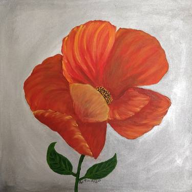 Original Art Deco Floral Paintings by Gitika Singh