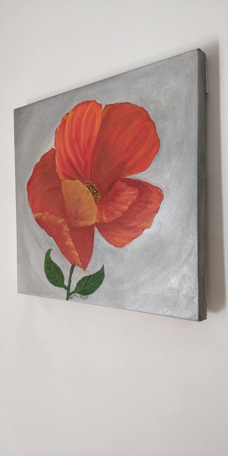 Original Art Deco Floral Painting by Gitika Singh