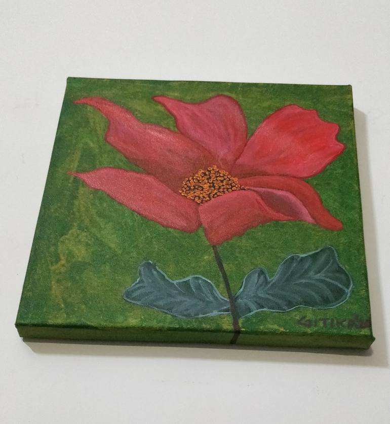 Original Floral Painting by Gitika Singh