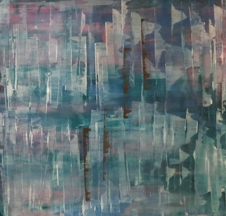 Original Art Deco Abstract Painting by Gitika Singh