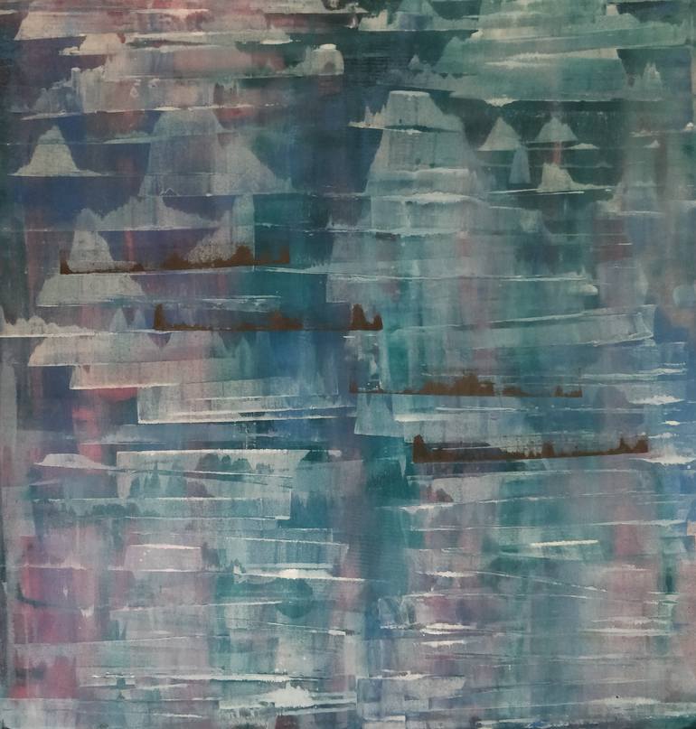 Original Art Deco Abstract Painting by Gitika Singh