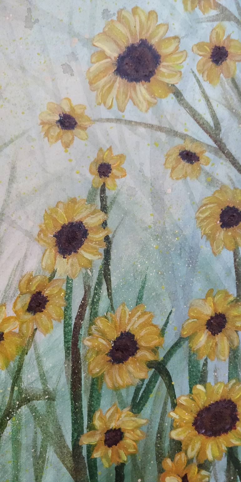 Original Expressionism Floral Painting by Gitika Singh