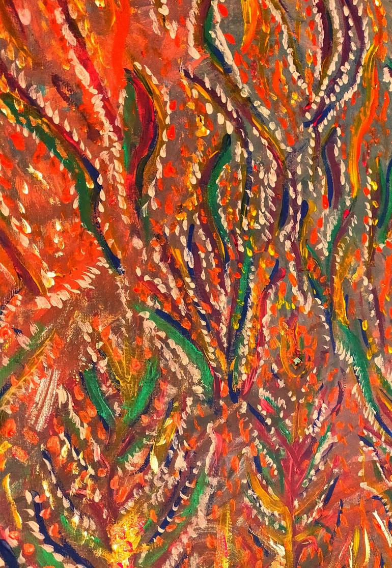 Wood infringement Painting by Reena Dookhee | Saatchi Art