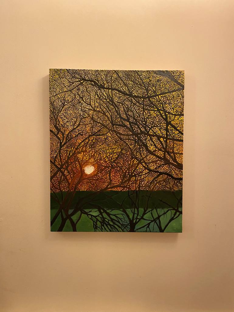 Original Abstract Painting by V Gurusamy