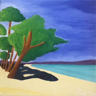 Original Beach Paintings by Frederic Cadiou