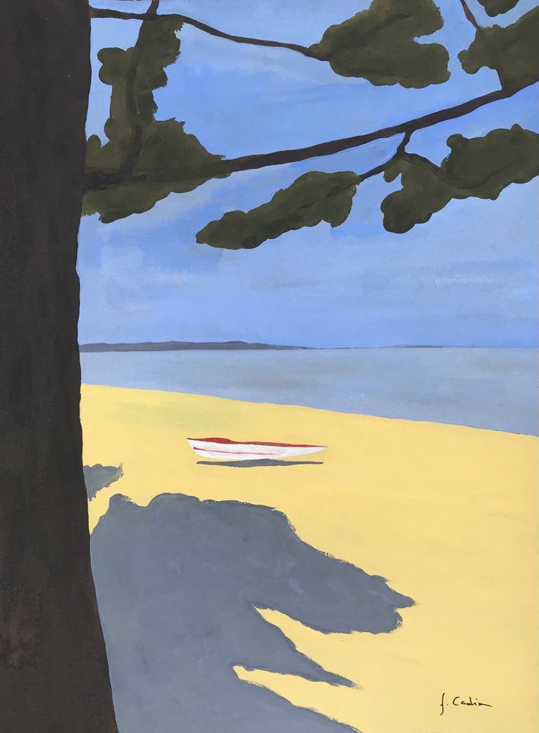 Original Art Deco Landscape Paintings by Frederic Cadiou