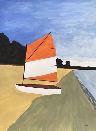 Original Boat Paintings by Frederic Cadiou