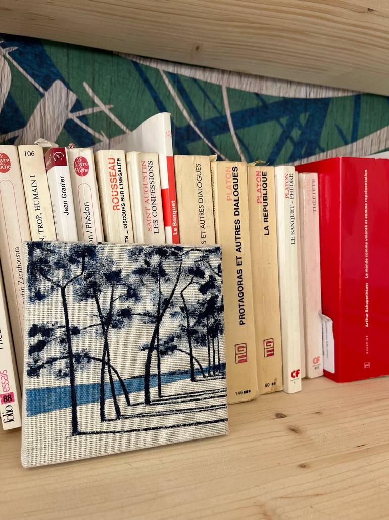 Original Art Deco Landscape Painting by Frederic Cadiou