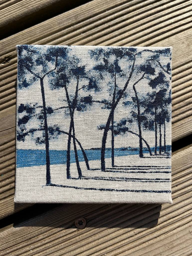 Original Art Deco Landscape Painting by Frederic Cadiou