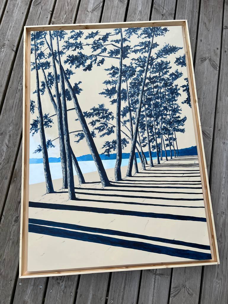 Original Art Nouveau Landscape Painting by Frederic Cadiou