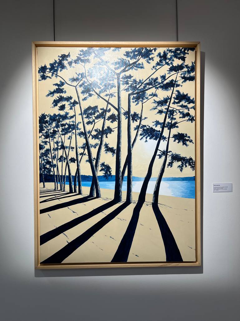 Original Art Deco Landscape Painting by Frederic Cadiou