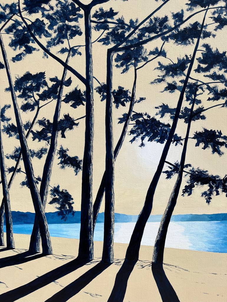 Original Art Deco Landscape Painting by Frederic Cadiou