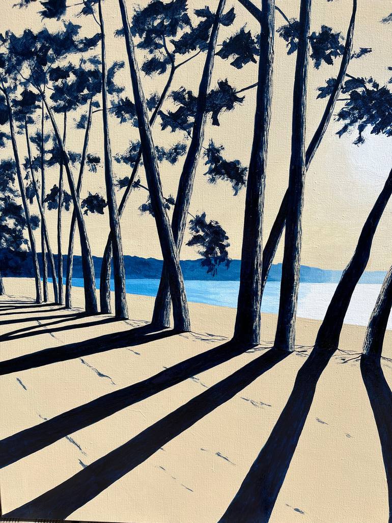 Original Art Deco Landscape Painting by Frederic Cadiou