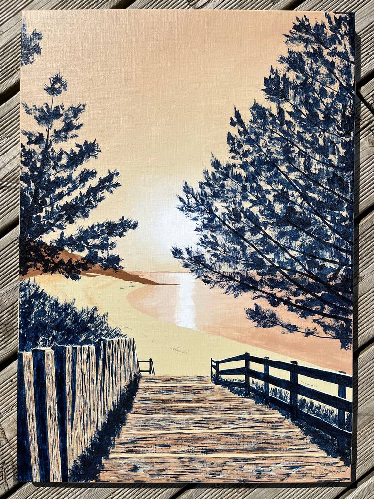 Original Contemporary Landscape Painting by Frederic Cadiou