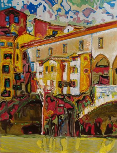Original Abstract Expressionism Architecture Paintings by Darek Żejmo