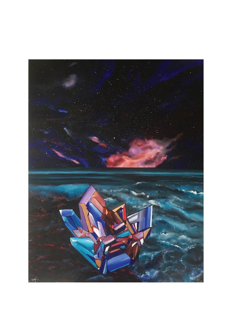Original Conceptual Abstract Painting by Katia Fell