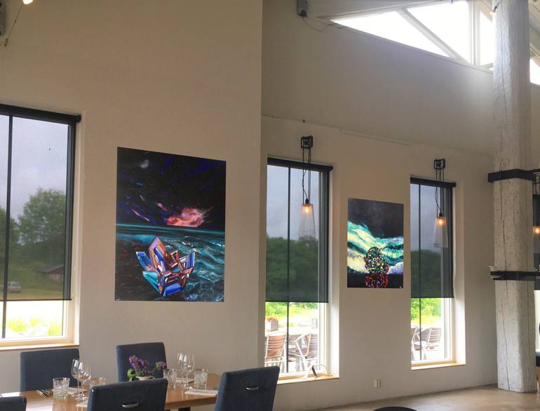 Original Conceptual Abstract Painting by Katia Fell