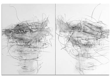 Original Abstract Expressionism Abstract Drawings by Isabelle Maynard