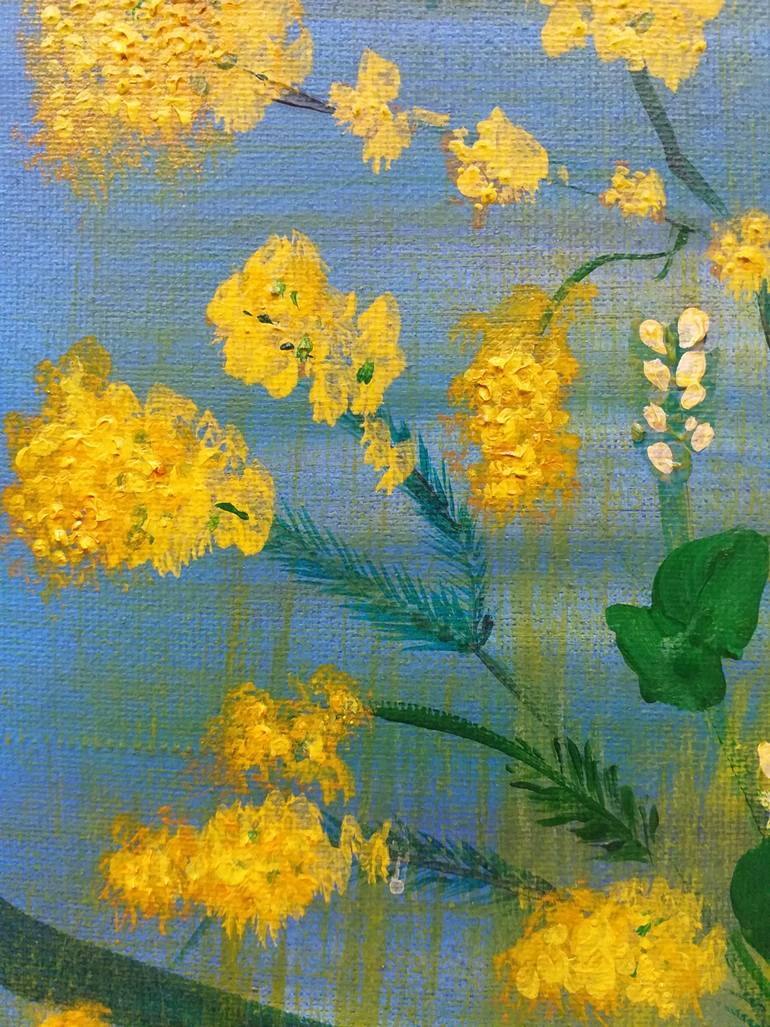 Original Impressionism Floral Painting by Claudie Nedelec