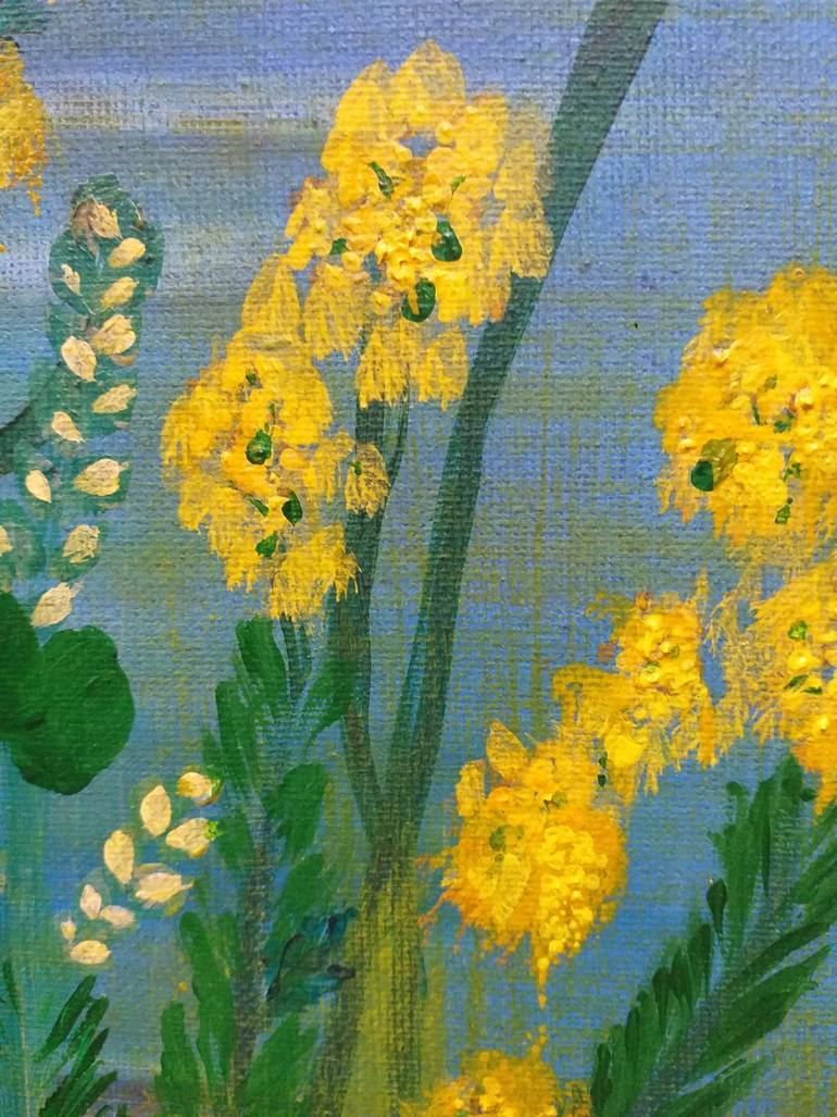 Original Impressionism Floral Painting by Claudie Nedelec
