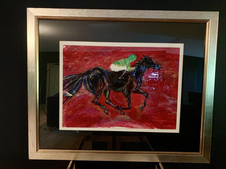 Original Abstract Horse Painting by Hetty Dales