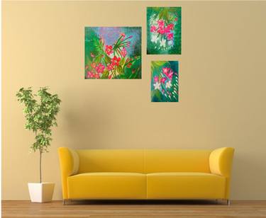 Print of Floral Paintings by RANJEETA BASRA