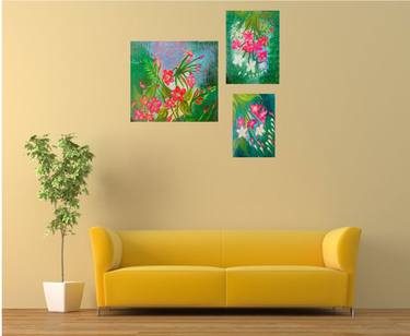 Print of Art Deco Floral Paintings by RANJEETA BASRA