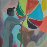 Aufspannen (Putting Up) by Sabine Kirste