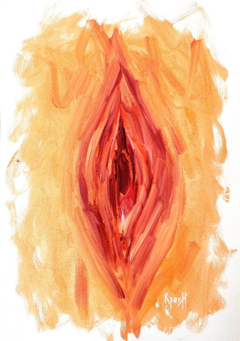 Vagina Painting by Anastasiya Krokhmal Saatchi Art