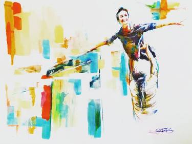 Original Surrealism Sport Paintings by Cristina Cantone