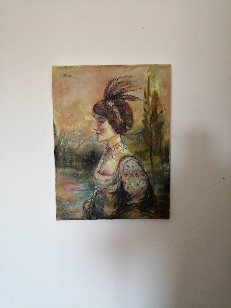 Original Impressionism Women Painting by Okan Ayyildizakal