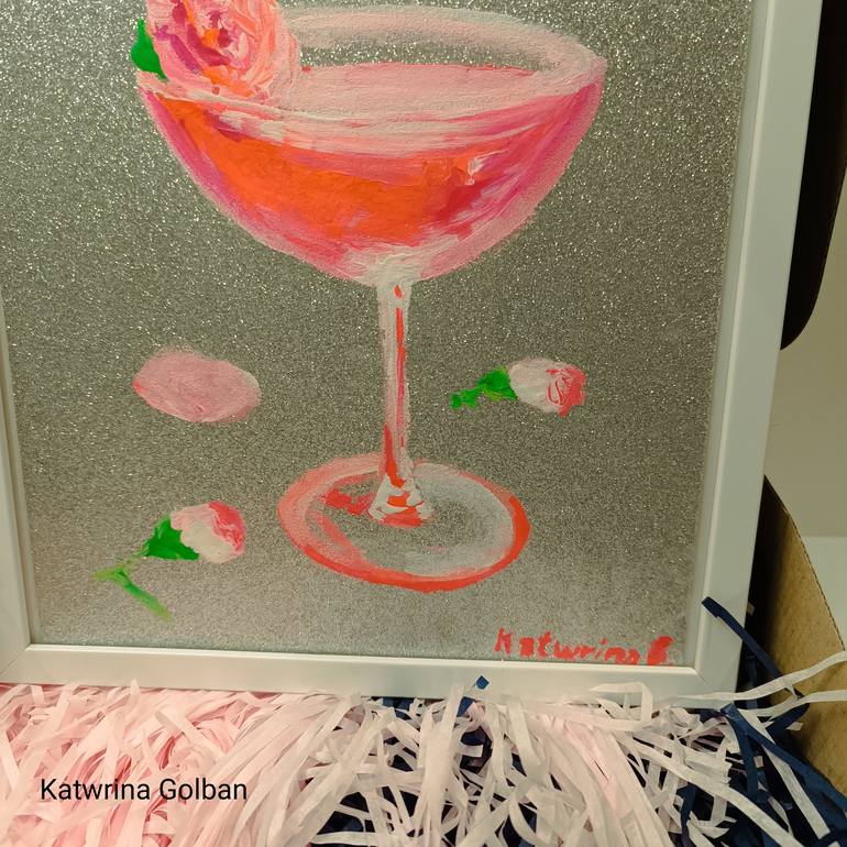 Original Abstract Food & Drink Painting by Katwrina Golban