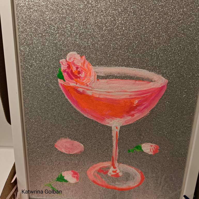 Original Abstract Food & Drink Painting by Katwrina Golban