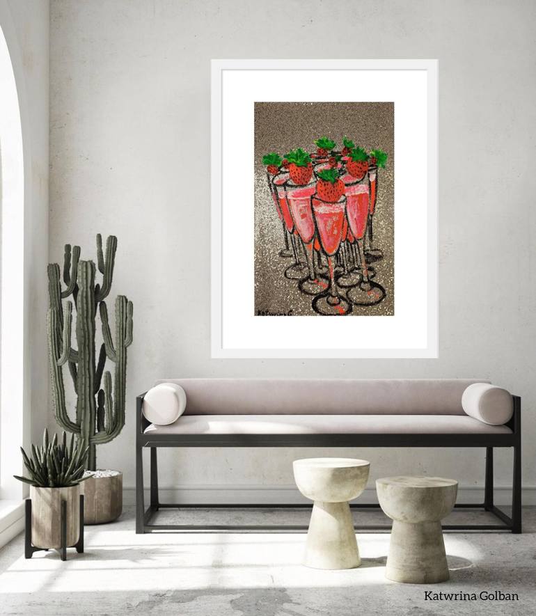 Original Food & Drink Painting by Katwrina Golban