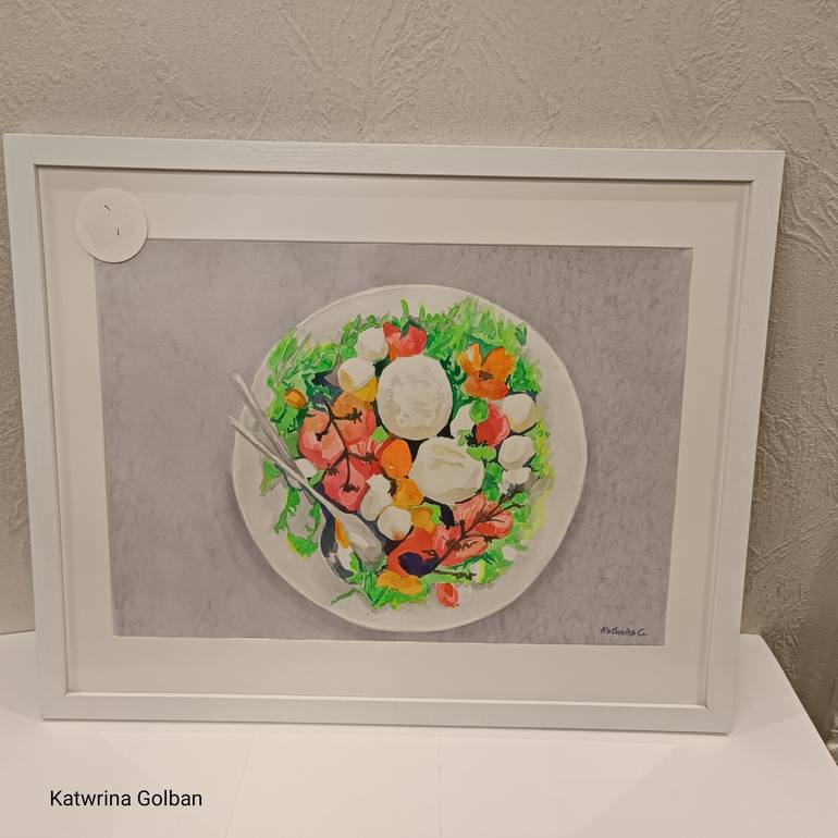 Original Contemporary Food Painting by Katwrina Golban
