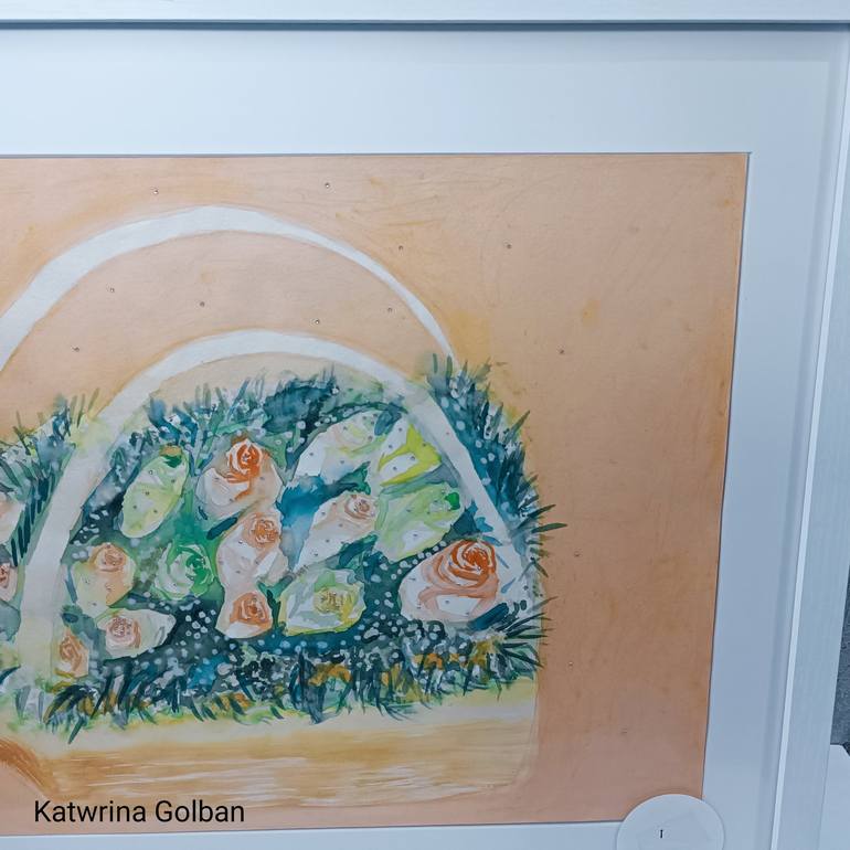 Original Floral Painting by Katwrina Golban