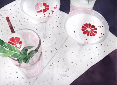 Print of Food & Drink Paintings by Katwrina Golban