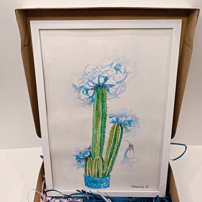 Original Conceptual Floral Painting by Katwrina Golban