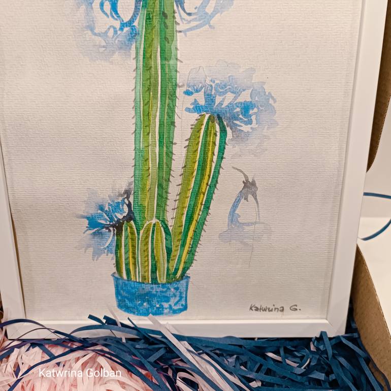 Original Conceptual Floral Painting by Katwrina Golban
