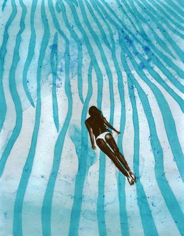 Blue lagoon, Blue lagoon, lady swim ,現代藝術 ,(2022) thumb