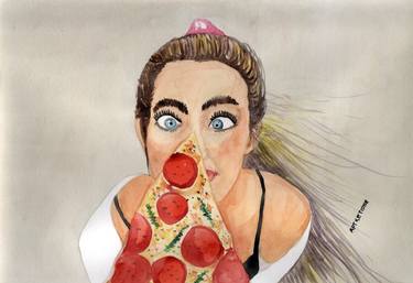 Portret Lady Pizza 04 , 披薩女士肖像 04 (2021) thumb