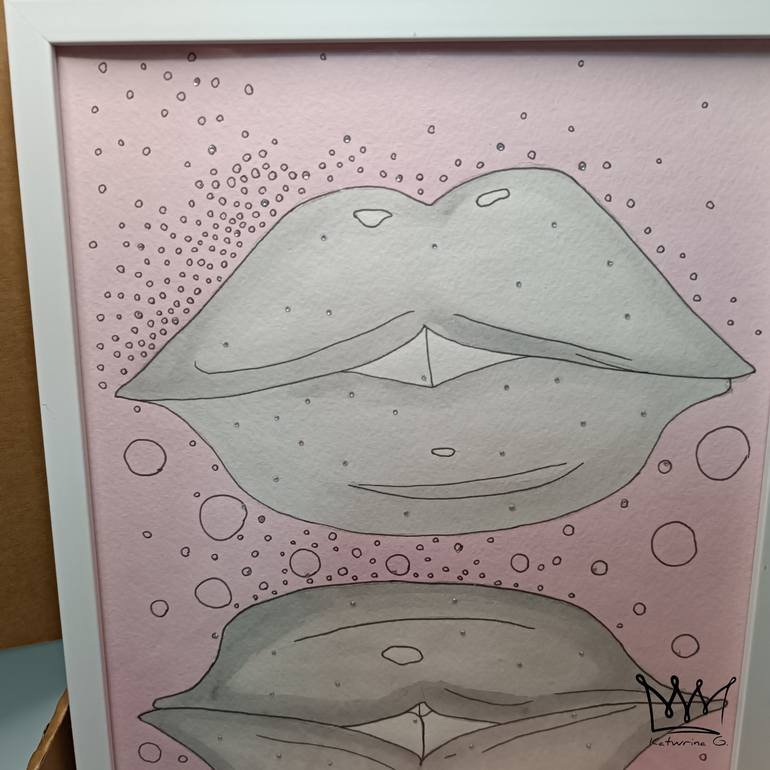 Original Abstract People Painting by Katwrina Golban