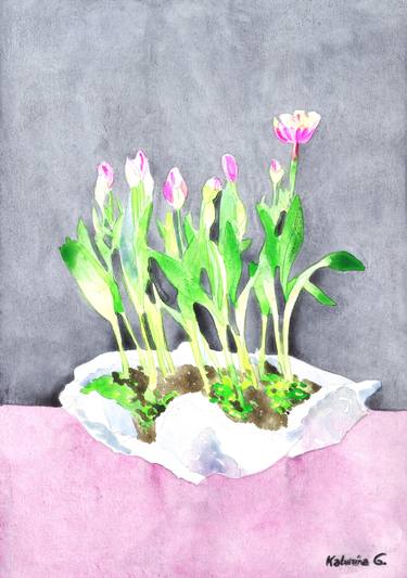 Original Floral Paintings by Katwrina Golban