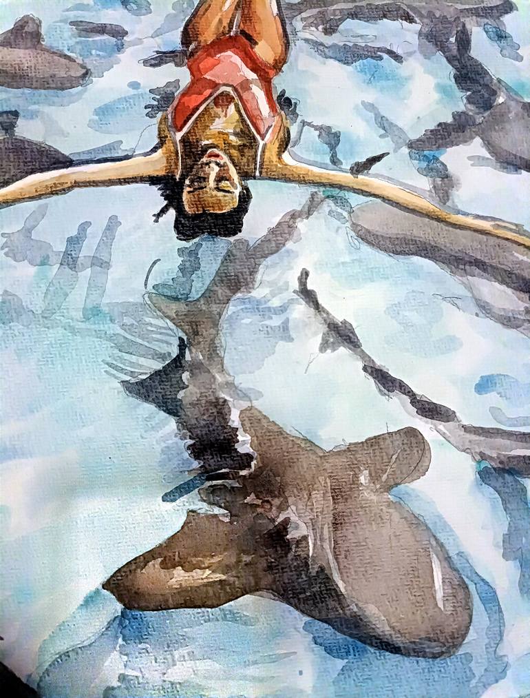 Original Conceptual Erotic Painting by Katwrina Golban